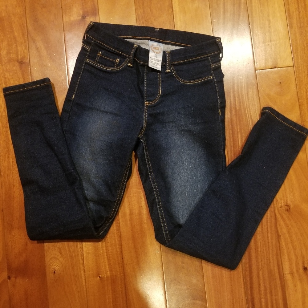 Dark Jeggings Stretch Denim Pants